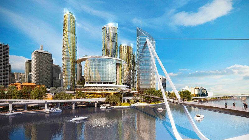 PropertyWhich's tweet photo. Construction on Brisbane's $3.6 billion Queen's Wharf development is well under way: https://t.co/oaDYG9aAd7 https://t.co/bQ2z3VswlQ