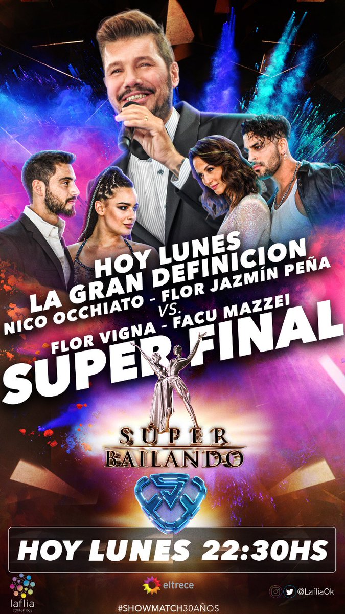 showmuch's tweet photo. ¿QUIÉN QUERÉS QUE GANE EL #SÚPERBAILANDO2019?
https://t.co/mJqS26kgGG
* FLOR VIGNA/FACU MAZZEI►BAILA FLORFACU AL 44644 (RT)
* NICO OCCHIATO/FLOR JAZMÍN PEÑA► BAILA NICO AL 44644 (MG)
#SHOWMATCH30AÑOS
@flor_vigna @FacuMazzei @matinapp @NicolasOcchiato @defloresyjazmin https://t.co/HmKWS6n7sX