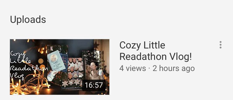 Here is my Vlog for the <a href="/CozyReadathon/">The Cozy Little Readathon</a>