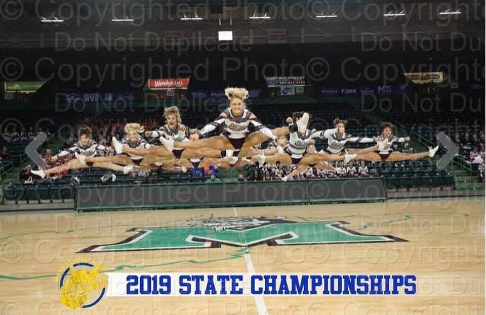 Trigirlwv's tweet photo. 2nd year for ZERO deductions at States! ❤️ 3rd place for the 2nd year ❤️ couldn’t be more proud of this TEAM ....(Talented-Elegant-Academic-Modest) ❤️ ⭐️🥉 Keep shining Lady Patriots....#QueensOfTheHill @WVcheerprobz @WVCheerUpdates @gwhsstudco https://t.co/jTFmMqwfDh