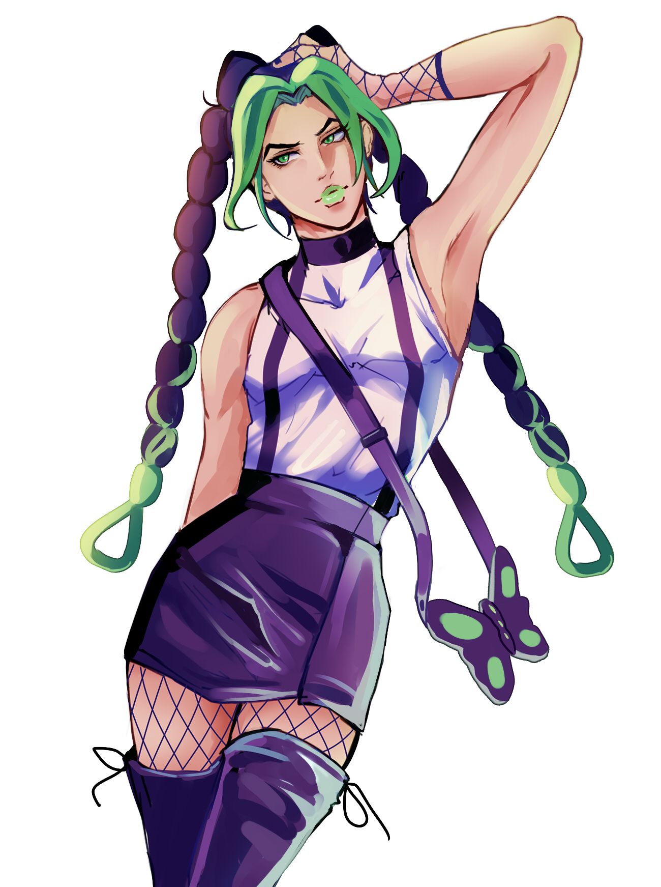 “doodle painted jolyne to take a break” .