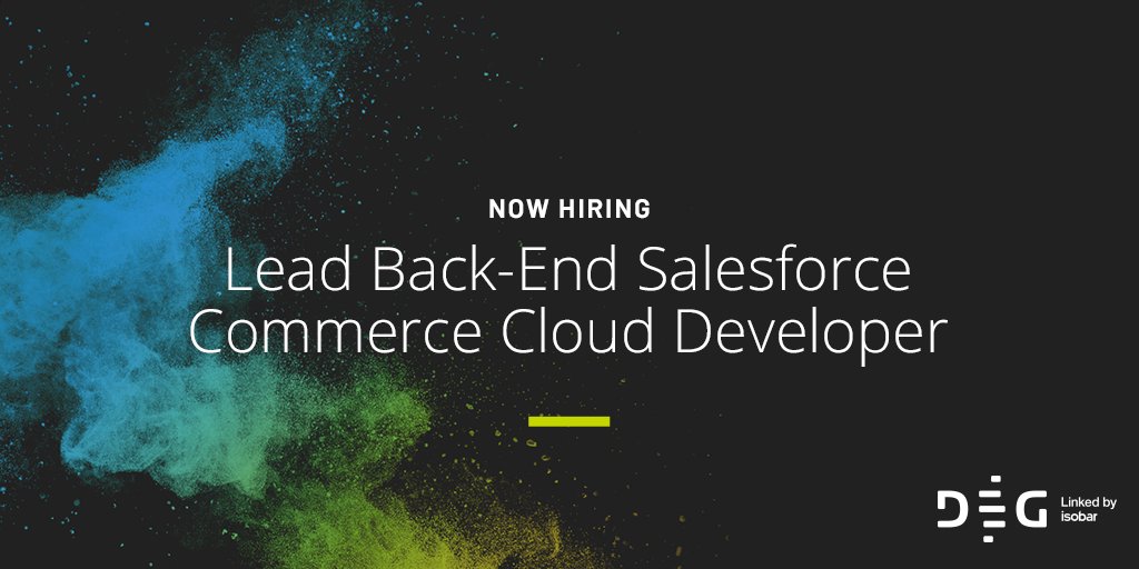 Are you an experienced Salesforce <a href="/CommerceCloud/">Agentforce Commerce</a> developer? If so, <a href="/DEGdigital/">DEG, a Merkle Company</a> wants to talk to you. Apply now to join one of the largest Salesforce teams in the country. ow.ly/hTrg1023SAM #DEGlife