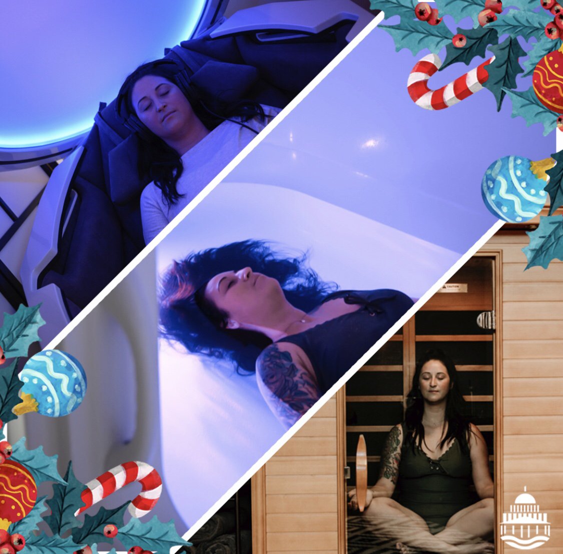 All I want for #Christmas is a #CapitolFloatsTrifecta (Float•Infrared Sauna•Somadome) 🎁

CapitolFloats.com
🧘🏻‍♀️: @heyitslizfranco 
📷: @tinaswainphotography