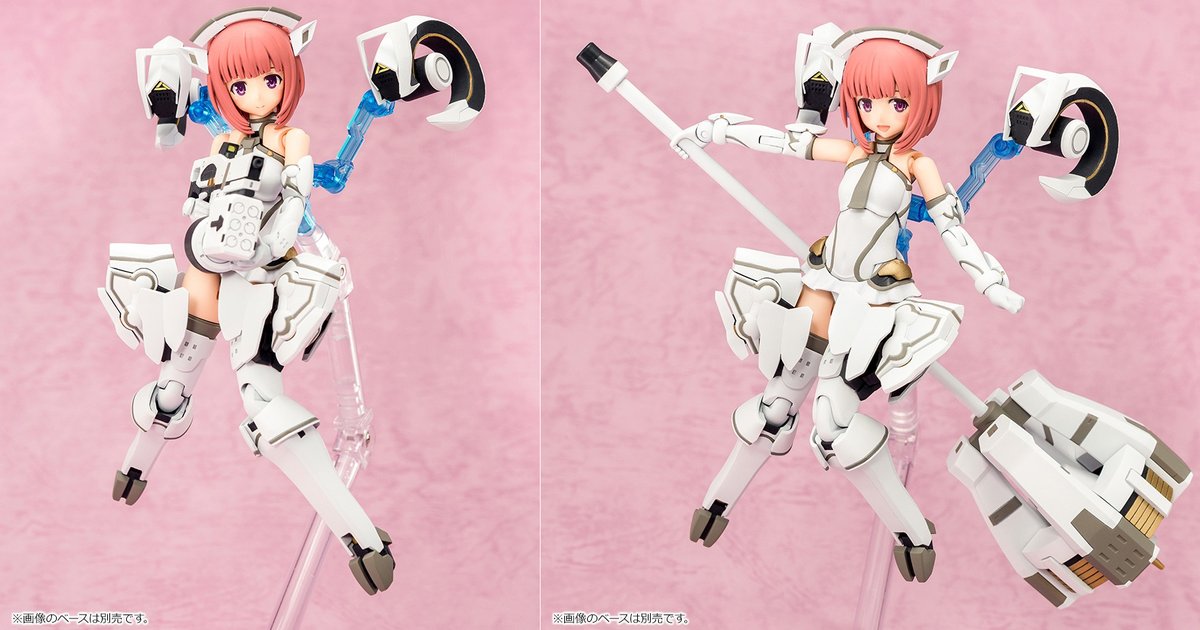 ホビーリンク ジャパン Hlj On Twitter 現時点で最低身長マシニーカ お花大好き純粋少女 相河愛花 メガミデバイス仕様でプラモ化 兼志谷シタラを更に下回る低身長素体を採用 胴体 スネ等にも幼さを感じさせる造形ライン 超大型ハンマーや各種ギア Spに