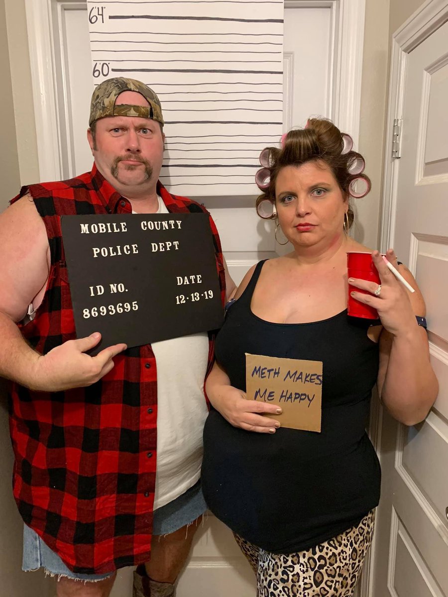 They had a " white trash" Christmas party.