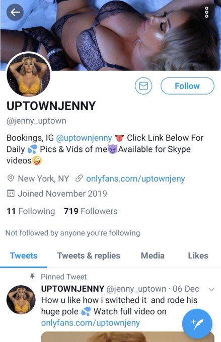 Beware of this actt!! Looks very similar to mines asking people for money!! It&rsquo;s Fake ❗️❗️❗️ @jenny_uptown<a href="/tag/sagittarius"class="tags"><span>#sagittarius</span></a><a href="/tag/november23"class="tags"><span>#november23</span></a>