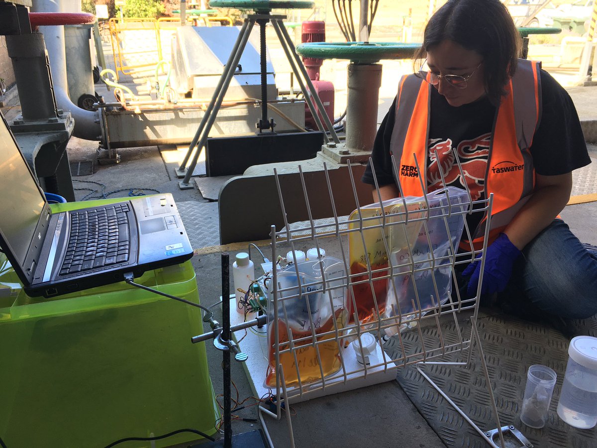 A great morning field testing with Gaby at a collaborator site.  Looking forward to long term deployment in 2020 for 24 7 monitoring of water chemistry.