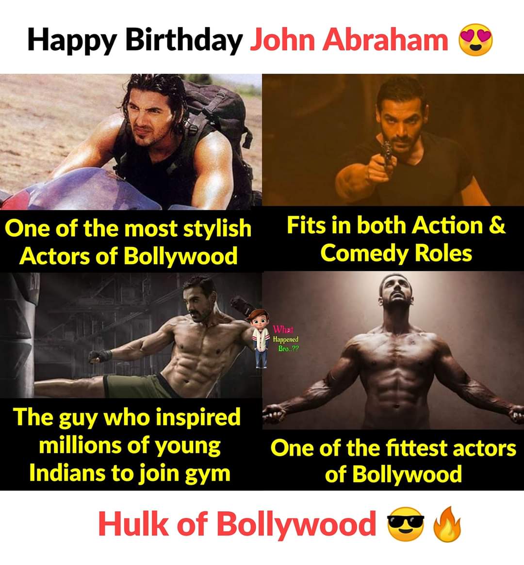 Happy birthday John Abraham sir 