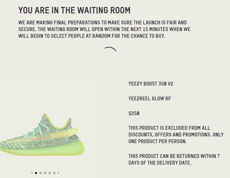 yeezy glow shock drop