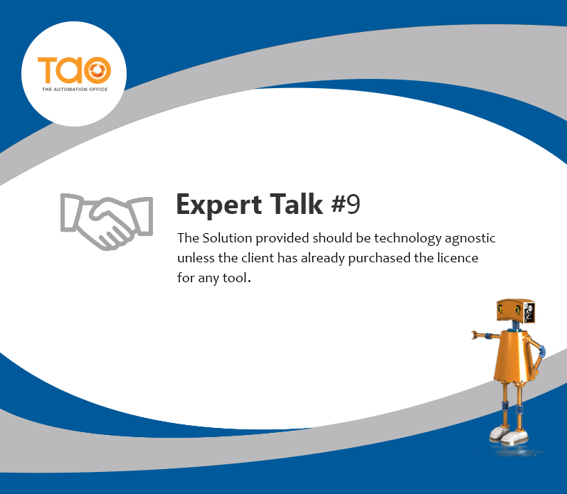 TaoAutomation's tweet photo. Expert Talk #9
Follow us for more insights every week. 
See all of our insights here: https://t.co/p3JL8qB1lq
#RPA #Automation #Experttalk #RPAlessons #RPAhacks #business https://t.co/UkbthLIath