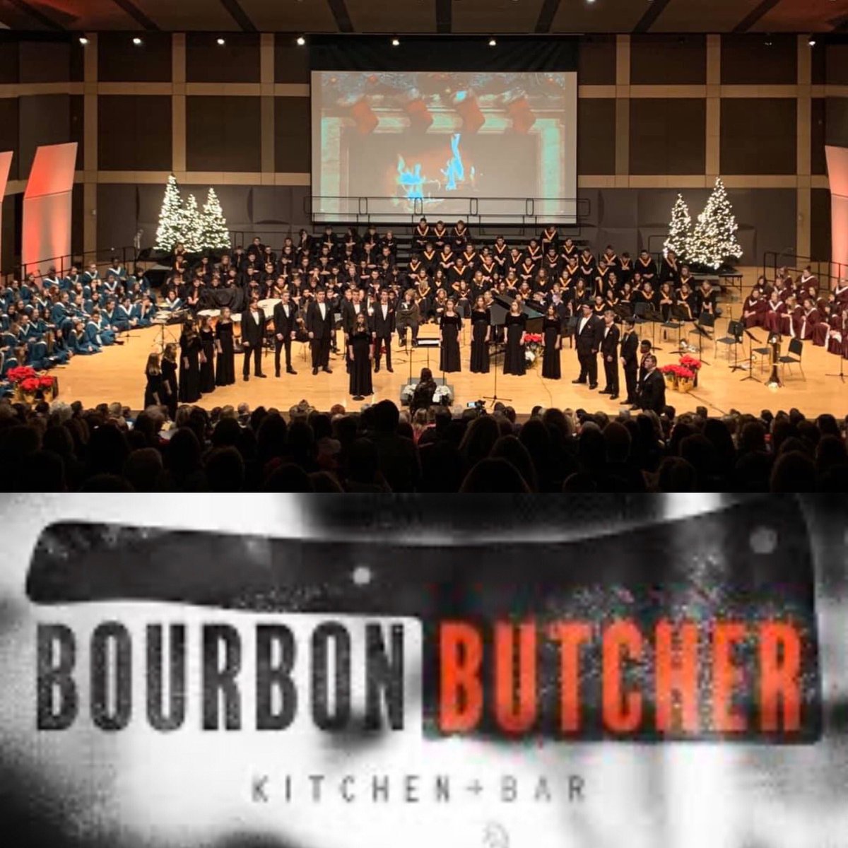 Thanks to ALL who came to our concerts tonight! If you are craving more holiday music, join ND at Bourbon Butcher in Farmington from 6:30-8:30pm for an evening of carols, solos and fun! A portion of all bills will benefit our choir program. See you there! #choirculture