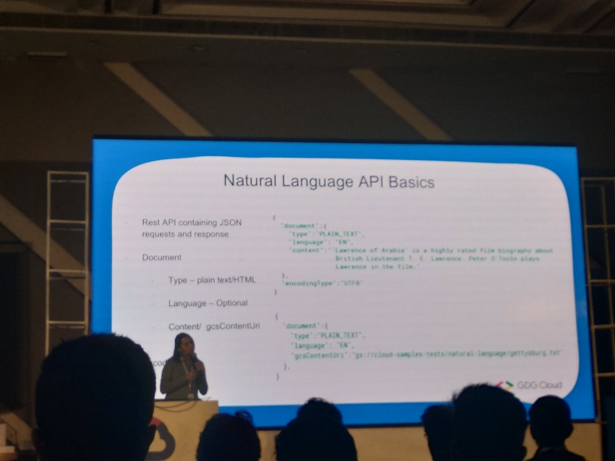 SaiSreeHarish_N's tweet image. Below are the list of features which
 Cloud Natural language API will offer.
#SentimentAnalysis,#EntityAnalysis,#EntitySentimentAnalysis,#SyntacticAnalysis,#ContentClassfication #CloudCommunityDay #CloudCommunityDayHyd @gdg_hyd @gdgc_hyd