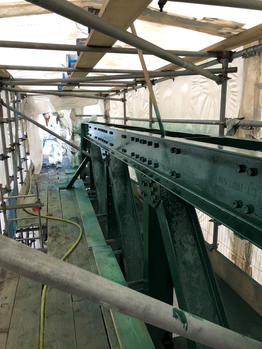 PowerthermCS's tweet image. #PowerthermCS onsite at Nunnery Bridge, Isle of Man 
executing our Industrial Coatings services. Our operatives shot-blasted, primed and painted the metal structure to prolong its life.
.
.
.
#PowerthermProjects #IndustrialCoatings #CorrosionEnginerring