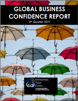 ThinkGlobalConf's tweet photo. 4th Quarter 2019 Business Confidence Report. 12,000+ CEOs / 53 countries. Get your free copy from the International Trade Council at https://t.co/hTtUxDJNpV https://t.co/FDrQaofKnG