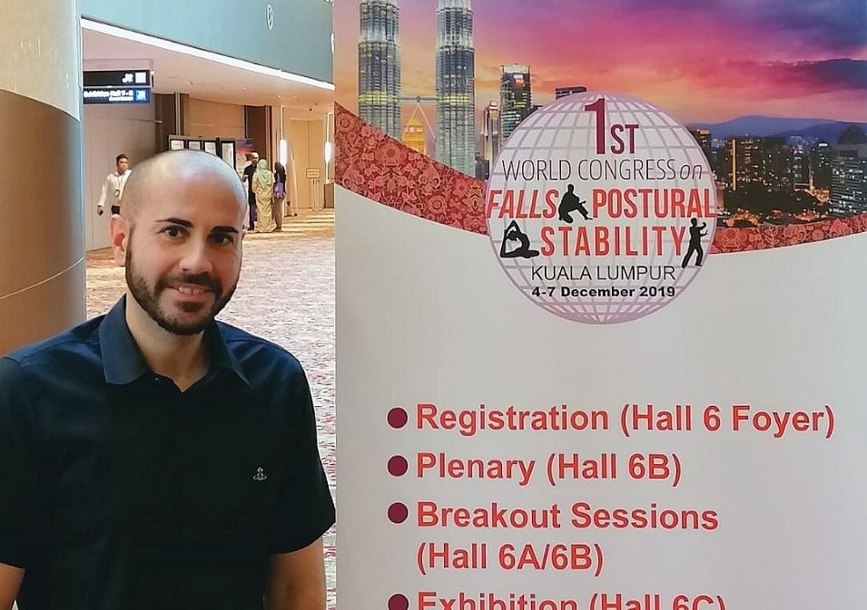 Claudio ready to spread the word about <a href="/PrAISEDUoN/">PrAISED research team</a> in Kuala Lumpur <a href="/fallscongress/">World Congress on Falls and Postural Stability</a>