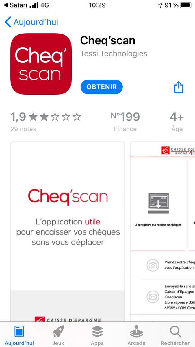 MichlPETIT's tweet photo. @docteurCLOWN @CE_RhoneAlpes À la @CE_RhoneAlpes vous pouvez encaisser vos chèques avec votre smartphone grâce à l’application Cheq’scan. Sans vous déplacer. Sans bordereau à remplir. @PDLpro https://t.co/jHiWpVLrOC