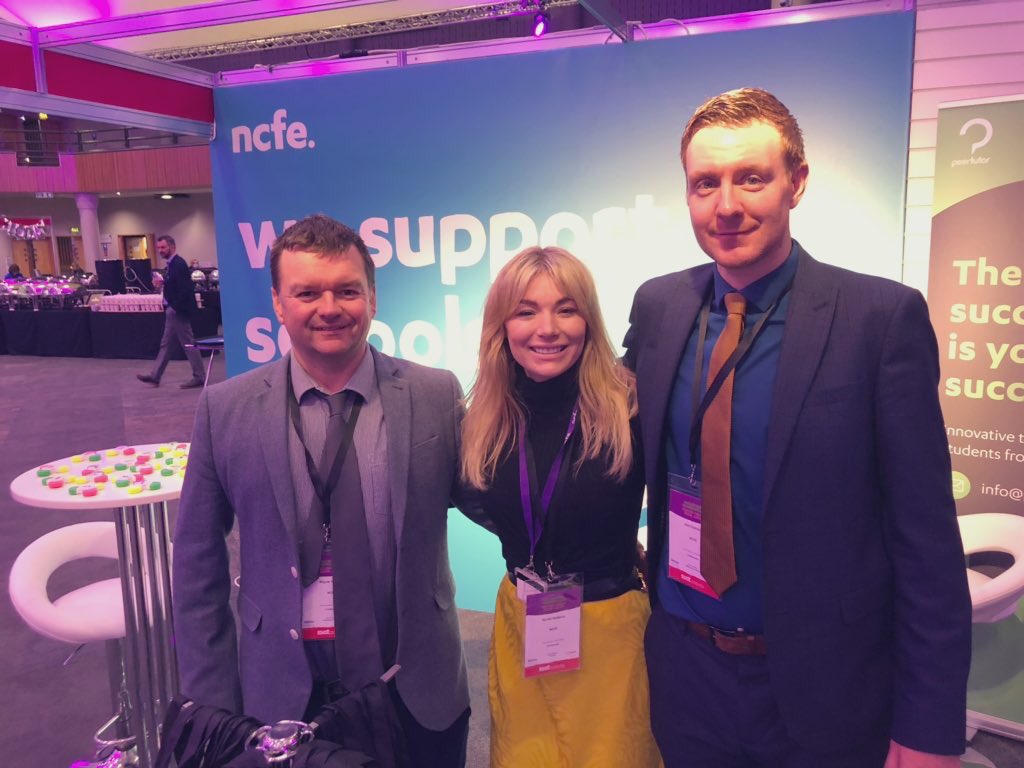NCFE's tweet image. Wayne Harrison from Peer Tutor will address the SSAT audience at 10am. You can speak to him at stand G1 alongside NCFE to discuss equal learning opportunities for all. #SSATNC19