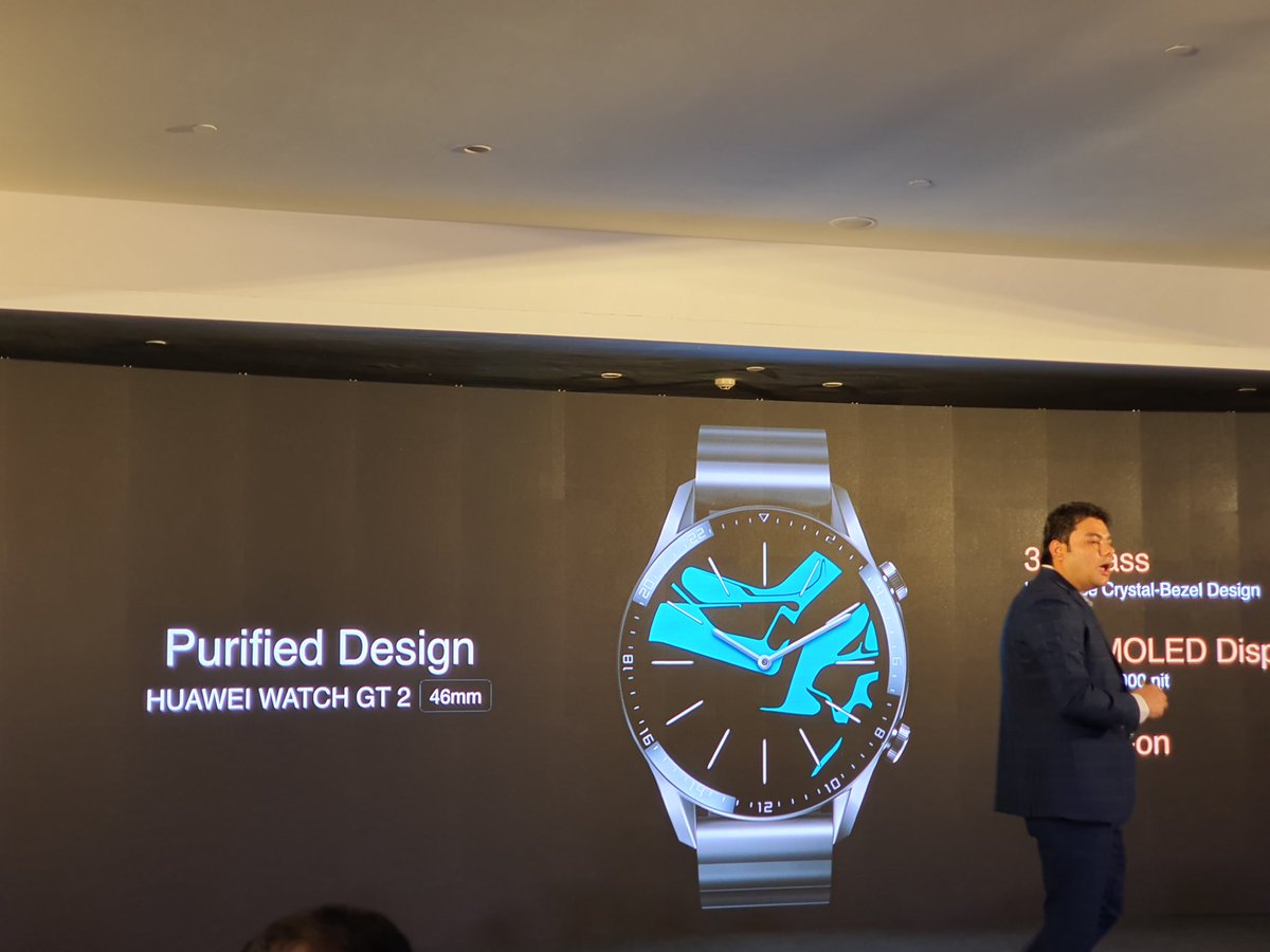 #HuaweiWatchGT2  भारत में लांच, कर सकेंगे कॉल रिसीव और डॉयल, शुरुआती कीमत 14,990 रुपए <a href="/HuaweiIndia/">Huawei India</a>