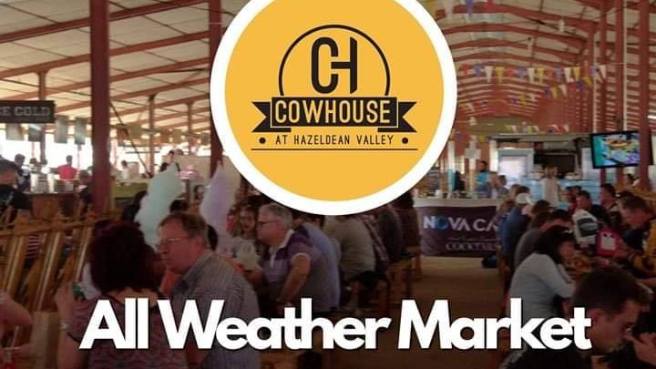 We are OPEN OPEN OPEN this Weekend! The Cowhouse is an ALL-WEATHER market we never close scheduled days or events. Open EVERY Saturday and Sunday 9 - 4. Great Food, Craft Stalls, drinks and lots to do for the Kids.