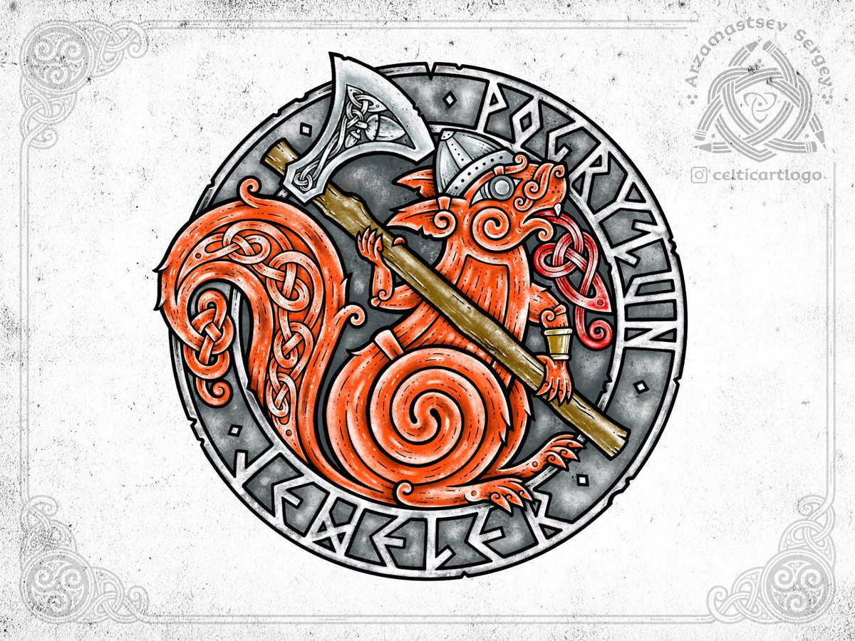 This confusion angers Níðhöggr, causing the serpent to gnaw more viciously, and distracts the eagle from its vigil.Ratatoskr is a small god but one whose actions, whether malicious or unwitting, cause great ripples through the world.(Image, Sergei Arzamastsev)