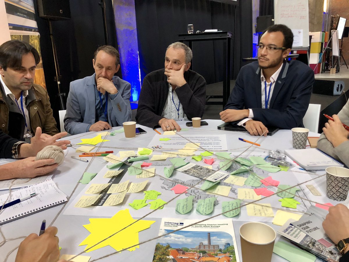 UGentPowerLink's tweet photo. Great active workshop at the #NWEimpact event on common barriers and opportunities! @heatnet_nwe sharing knowledge with other @INTERREG_NWE projects and formulating ideas for the next programme period #makingstars #passingthewool ⭐️ https://t.co/gpt3AEw8kx