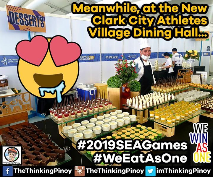ThinkingPinoyPH's tweet photo. Salamat, Chef Vince Garcia, for taking care of all the 2019 SEA Games athletes!
#WeEatAsOne #WeWinAsOne
#2019SEAGames #SEAGames2019 https://t.co/fQQ7tXoc0q https://t.co/4bqbCYxRGf