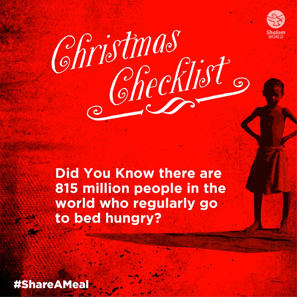 ShalomWorldTV's tweet photo. Have you started working on your Christmas Checklist yet? Here is a small reminder to help you realize how important these simple tasks are. Reply with a ❤ if you have #SharedAMeal cause there are 815 million people in the world who go to sleep hungry!
#Christmaschecklist https://t.co/HeGXXZmLvp