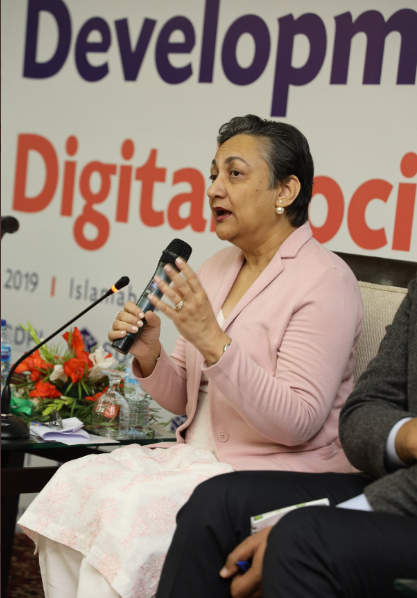 HisaarF's tweet photo. Chair Academic committee, Hisaar Foundation, Head of Programs @PPAFofficial @simisadafkamal spoke about Pakistan's #water economy &amp; #climatechange as a panelist for Managing Our Water: Collective Action in the Digital Age at #SDC2019 https://t.co/9bBWdNanPB