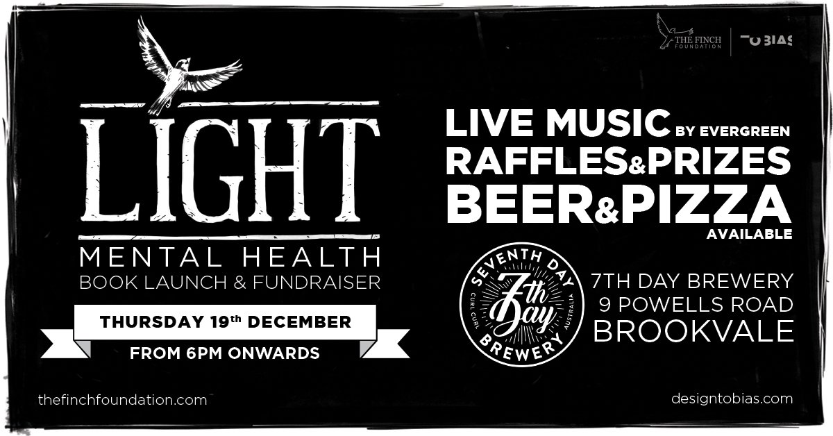 Here's something different for end-of-year celebrations: Help us battle anxiety and depression and celebrate the launch of “Light”, a new graphic story and mental health toolkit. thefinchfoundation.com