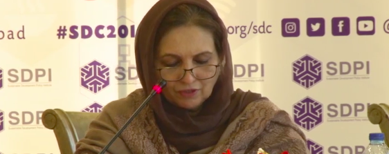 imran2u's tweet photo. Dr Nausheen Hamid, Parliamentary Secretary for Health, talking about the need to help farmers provide with alternative avenues to tobacco. This is already being discussed in the Parliament. She also talks about the need for effective messaging on cigarette packaging. #SDC2019 https://t.co/3WrflKZv3Q