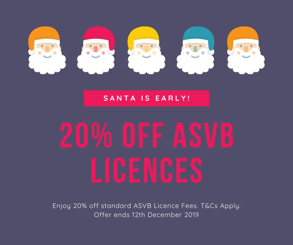 Time is running out! Get 20% disount off our licence fees when you sign up ann pay before 12th December. Read all the details and T&amp;Cs here: asvb.com.au/2019/11/06/xma… #sroi #impactmeasurement #cba
