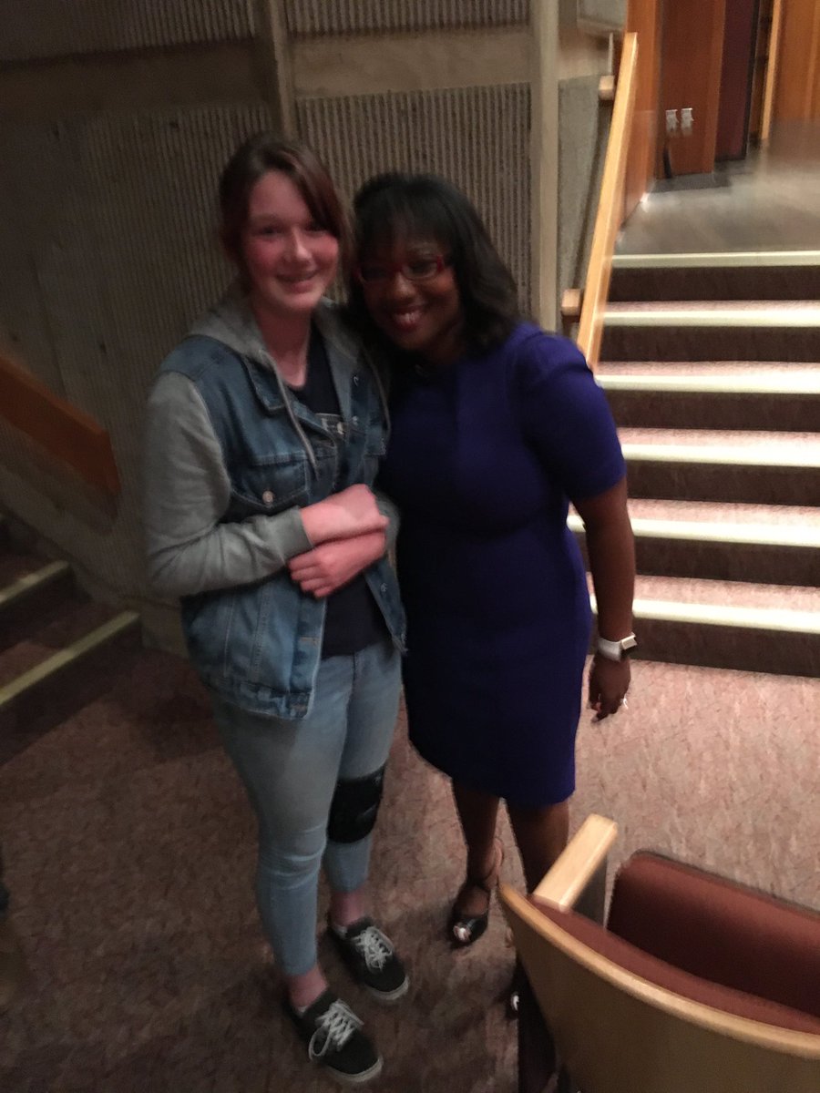 ⁦@Dr_TalithiaW⁩ thank you for inspiring my 14-year old daughter at #Uvic tonight. You will be one her memories that inspire great things #rebelwoman