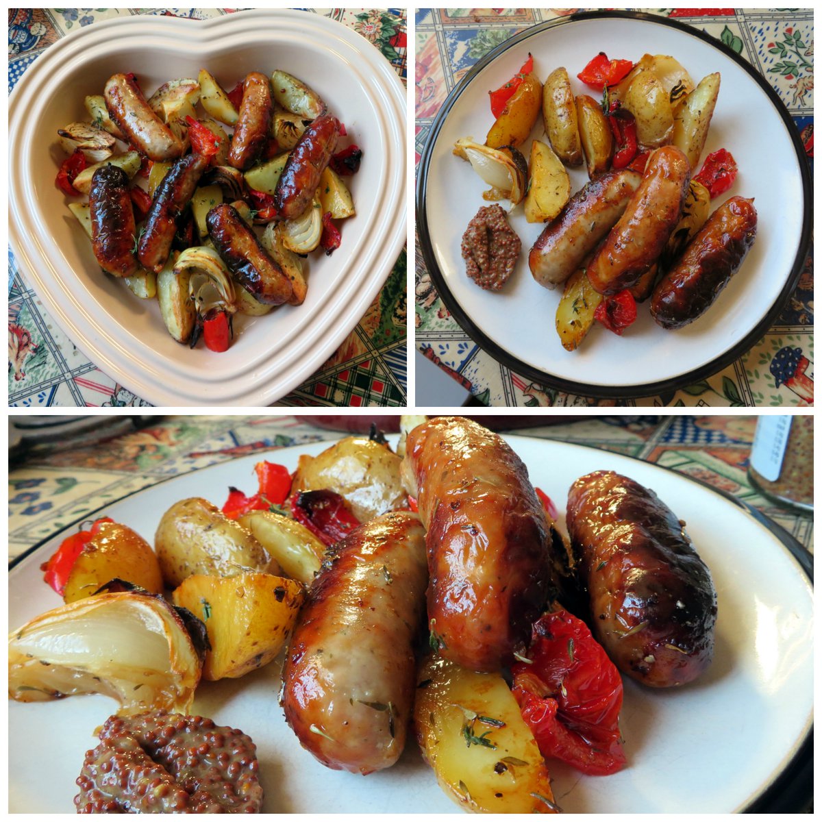 MarieRYnr's tweet photo. Roasted Sausage & Potato Supper. Quick, easy and yes, delicious! Perfectly sized for two but can easily be increased to feed more. https://t.co/MdxicwrgkK #foodporn #delicious #recipe #sausage #meatandpotatoes #comfortfood #quickandeasyeats #nomnomnom https://t.co/KIrvaAH5ty