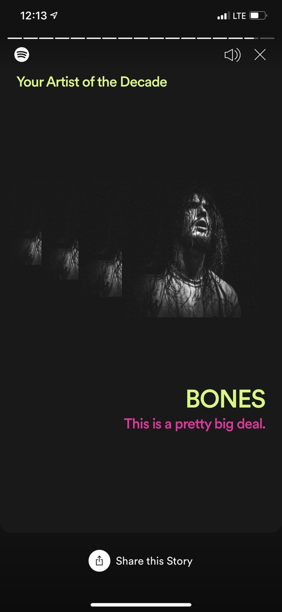 bones really made my 2019 bumpin ♥️ <a href="/TeamSESH/">BONES</a> #SpotifyWrapped
