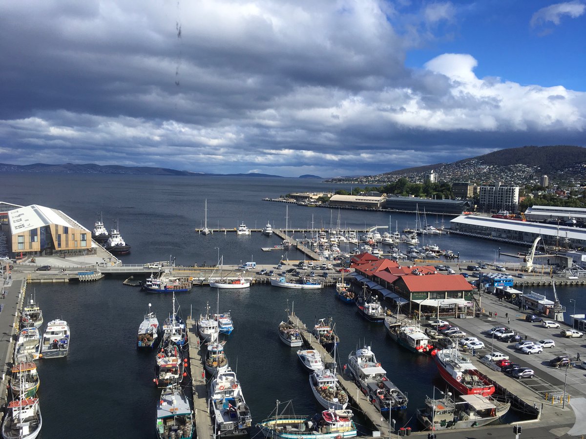 Awesome views of Hobart from the conference hotel #NAGSconference #gambling
