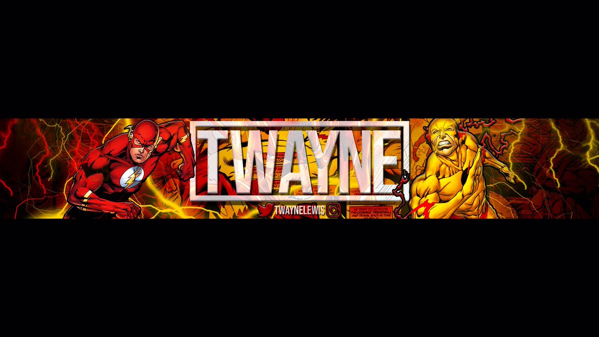 GeorgieeeDesign's tweet photo. Two Variations of YouTube Banners for @TwayneLewis! 
If you need #YoutubeBanner or a #YoutubeHeader DM me! 
@DynoRTs @SmallStreamersC @SmallStreamersR @TwitchRetweetsU https://t.co/2nnQ63Gddj