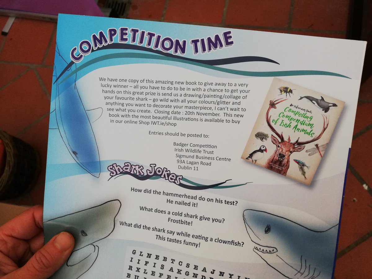 AgaGrandowicz's tweet photo. It's always lovely to see #CompellingCompendium mentioned :) Did you know that we have a spread dedicated to a shark in this book? :)
@LittleIslandBks @clockwork_rob
Thank you @Irishwildlife https://t.co/Eucz8jYK7U