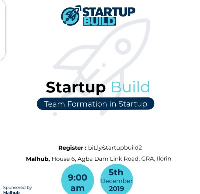 docSulu's tweet image. Are you a budding entrepreneur/currently founder/member of a startup &amp;amp; will be in #ilorin today, yourself &amp;amp; team should endeavor to attend #startupbuild.
I&apos;ll also advise you share with your network of friends.
@kwarabuild team is onto something you can&apos;t afford to miss
#startups