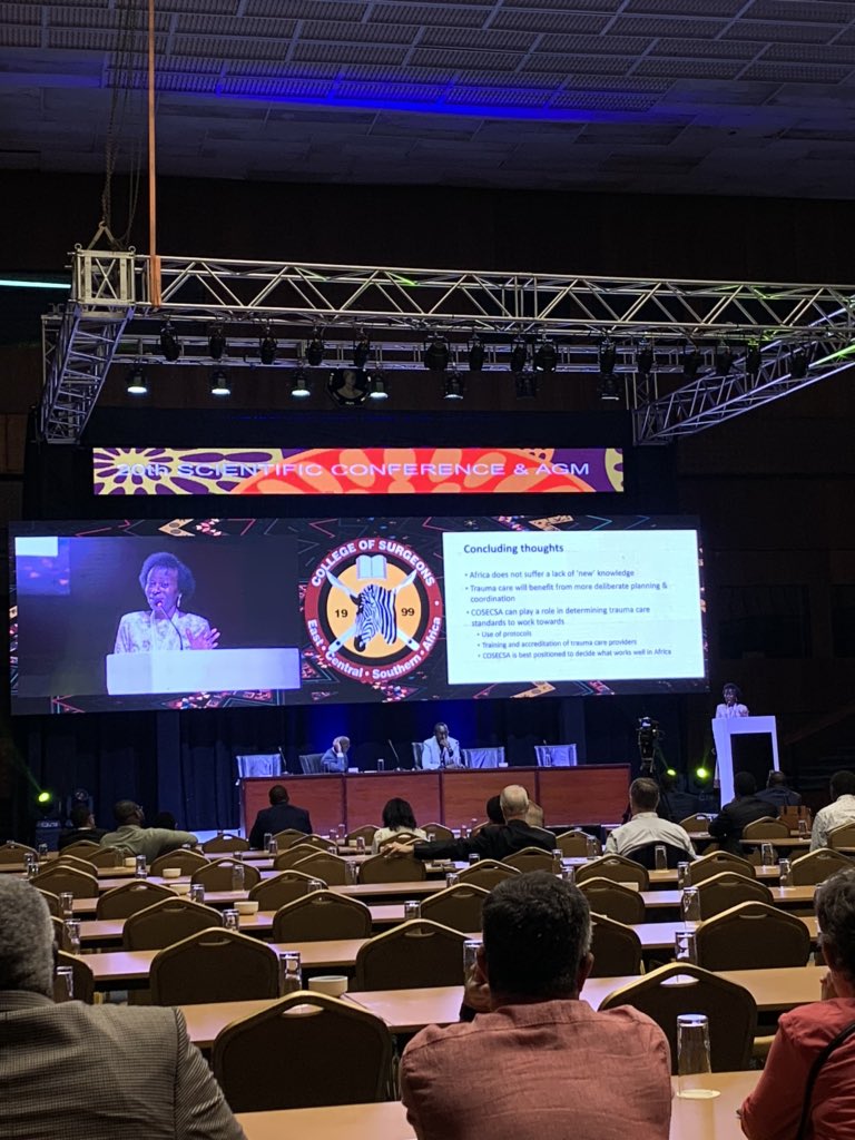 “When it comes to trauma, COSECSA is best positioned to determine what is best for Africa, and it should”

#COSECSA2019! Had a great day celebrating the new graduates yesterday &amp; looking forward to thoughtful discussion during today’s scientific sessions  <a href="/cosecsa/">COSECSA</a>