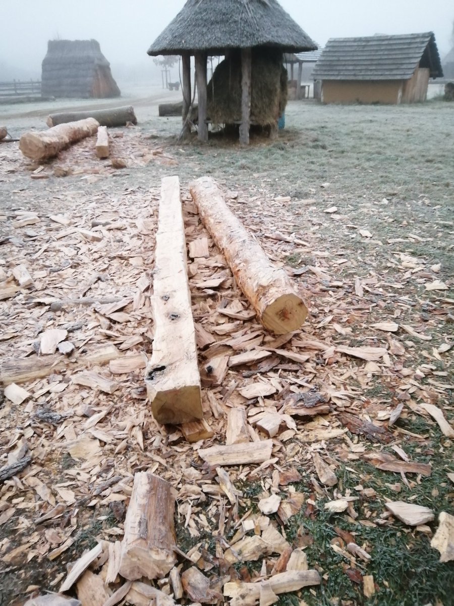 FLLauresham's tweet photo. Quiet and frosty morning at the construction site.
#lauresham #pithouse #experimentalarchaeology https://t.co/VTMSc8eM0Q
