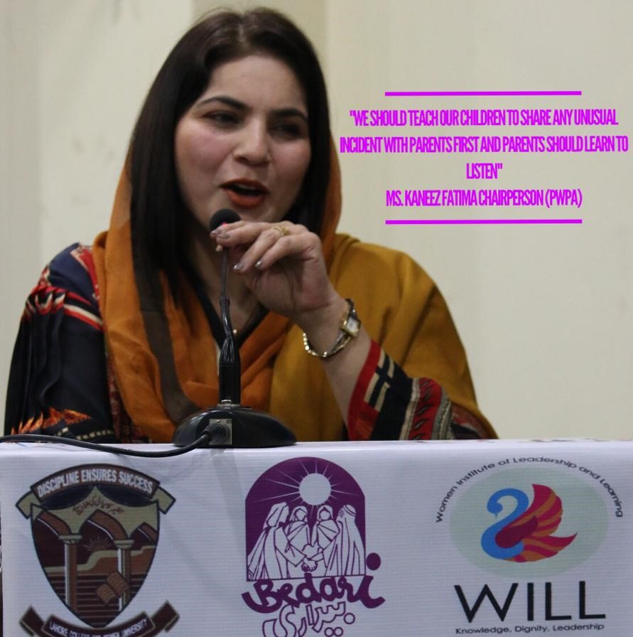 Ms. Kaneez Fatima Chairperson Punjab Women Protection Authority quotes during '2nd Provincial Conference for Girls Right'
#DutyBearersforGirlsRights #EndChildMarriage