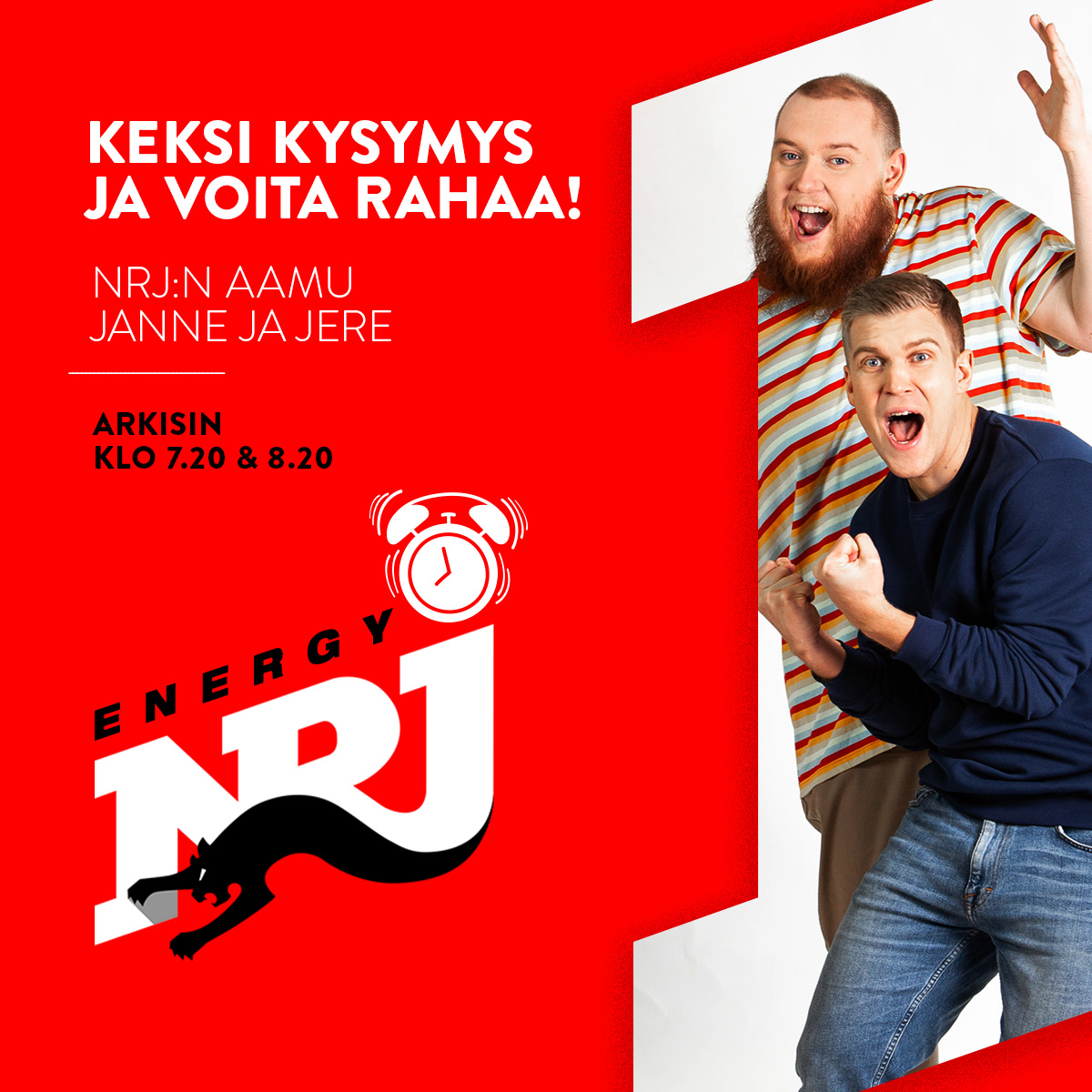 NRJfi's tweet photo. We got the money! 💰 Tarkalleen ottaen 1340€ 🤩 Vastaus on Pori mutta mikä on kysymys? 🤔 Väärät jo kysytyt kysymykset näet täältä 👉 https://t.co/mx0URrDtWl #nrjfi #nrjaamu https://t.co/pQD57mbkd3
