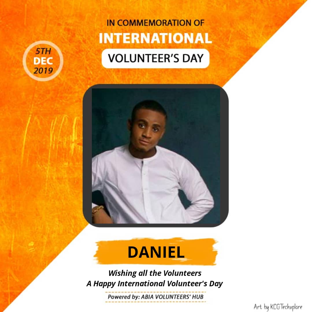 Dnoka_'s tweet photo. DON'T JUST VOLUNTEER ,BE A STRATEGIC VOLUNTEER
 I started voluntering for different organisation beacause i wanted to learn alot of things and i didnt just learn what i wanted i got so many oppurtunities.
Happy Volunteers Day

#IVD2019
#AbiaVolunteersHub
#Volunteer4Inclusion https://t.co/MAIinywDwq