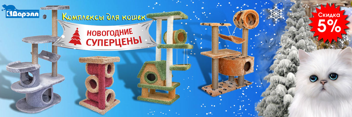 Новогодние подарки для кошек вместе с Дарэлл zooventa.ru/action/novogod…