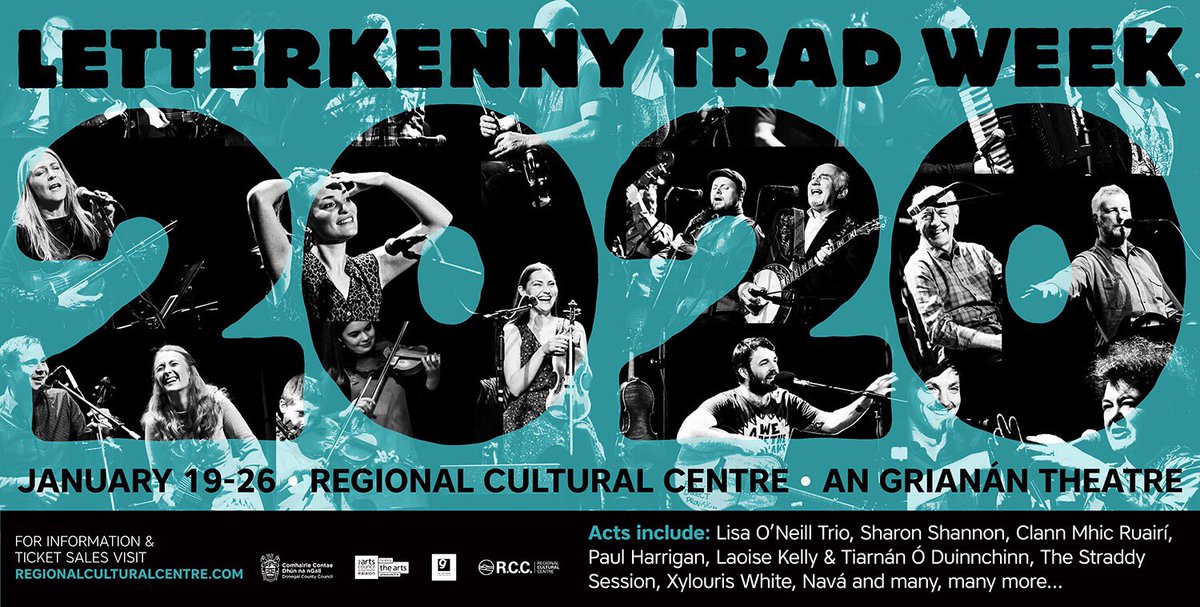 CulturalCentre's tweet photo. 🎻#tradweek2020 brought to you by the RCC &amp; @angrianan, 19th to 26th January. Visit https://t.co/pYBjSWadKg + check out extensive coverage with our official media partner @Donegal_News 
Poster design: @gav_littlehorse 
Photography: @johnsoffephoto https://t.co/ry0XtbC9Aa
