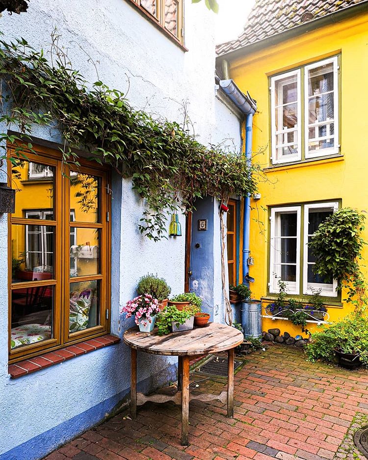  #GoodUrbanism means building for the ages. A backyard townhouse can become a workshop, chapel, cafe, bookstore, startup, stables, bakery, factory, dentist, pharmacy, tattoo parlor, print shop, stained glass maker, newspaper office, or just someone's beloved home.  #Lübeck  #Germany