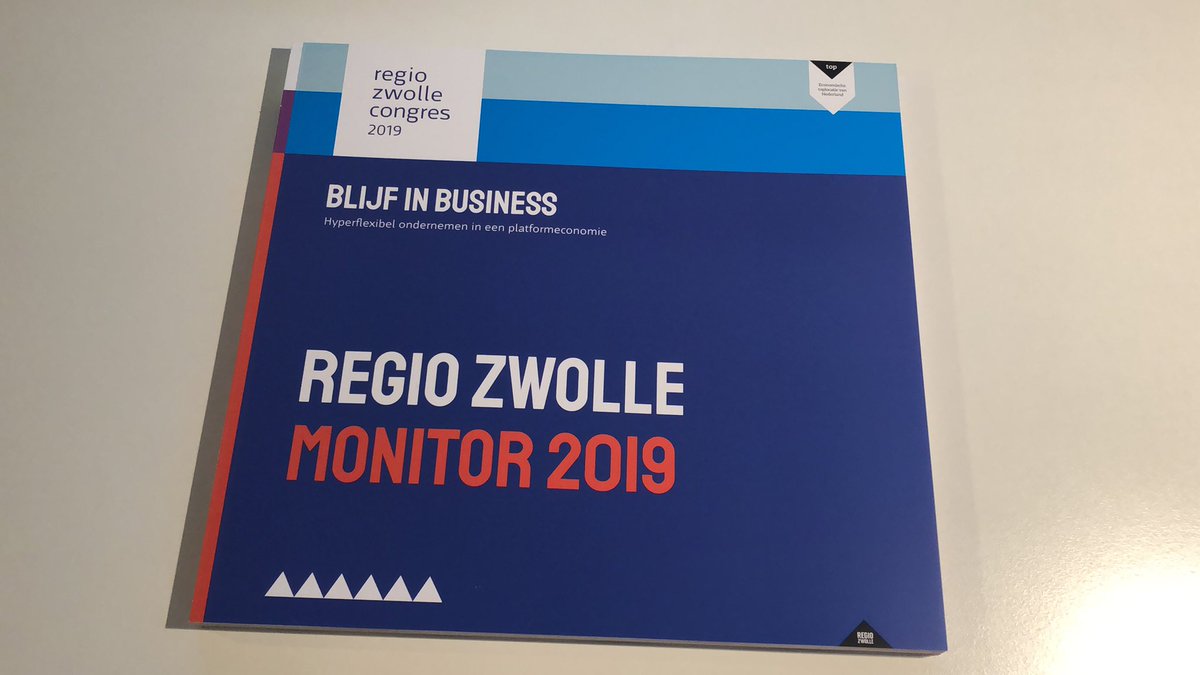 Wauw!! De eerste Regio Zwolle Monitor 2019 ligt op m’n bureau. En wat een gave editie. Met cijfers van <a href="/Windesheiminfo/">Hogeschool Windesheim (inactief)</a>, duiding en interviews. Uitleg over #platformeconomie door @martijnarets. Cadeautje voor bezoekers van <a href="/RegioZwolleCong/">Regio Zwolle Congres</a>