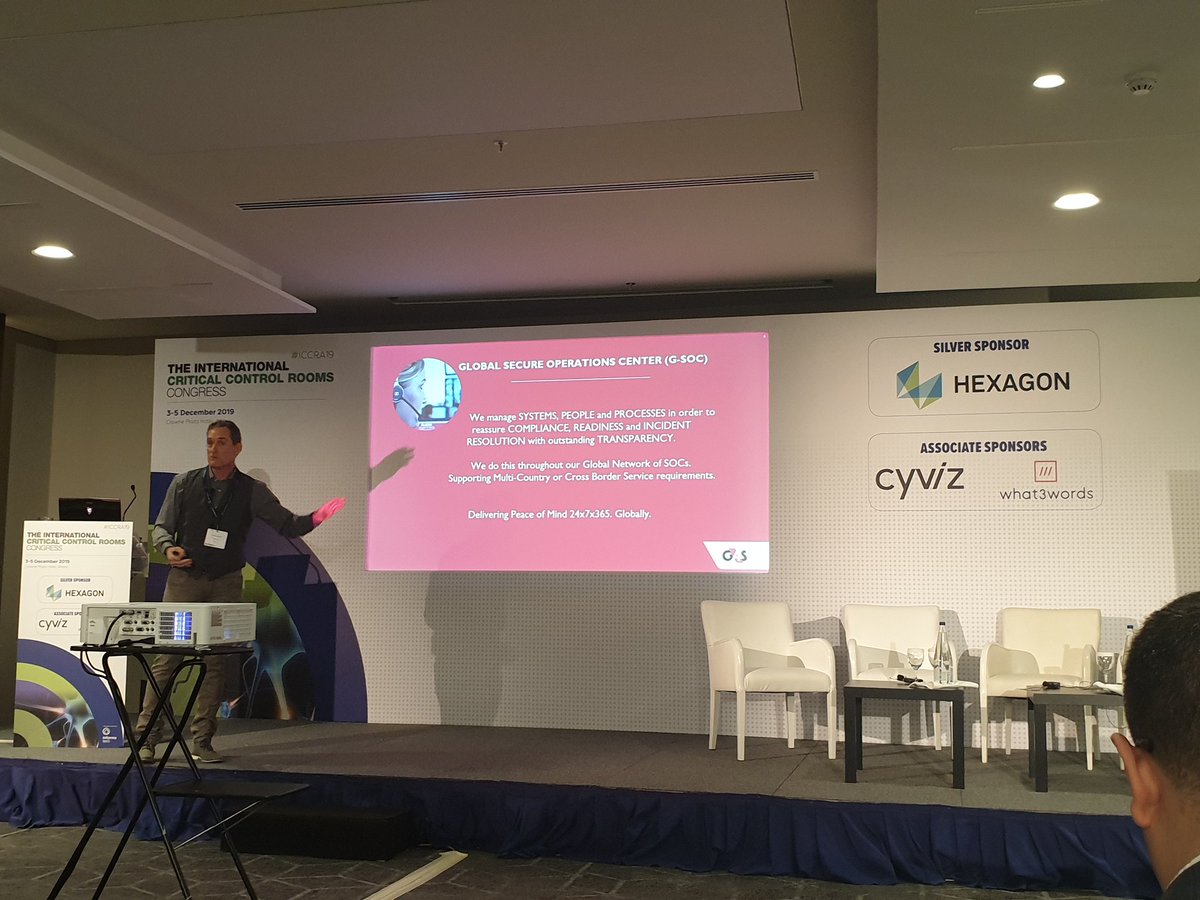 Mike Maltezakis from <a href="/G4S/">G4S</a> in the challenges of providing cross-border muli-country control room operations. #ICCRA19