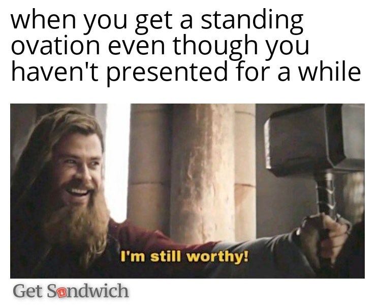 GetSandwich's tweet photo. Sometimes I wonder if I can still do it 
.
.
.
.
.
#presentationskills #publicspeaking #coaching #toastmasters #confidence #leadership #presentation #powerpoint #meme https://t.co/JY4gBkclJK