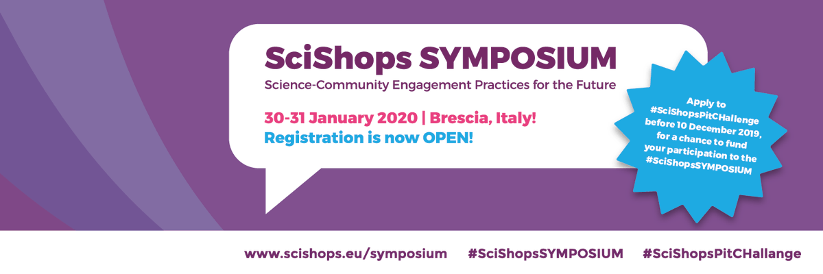 SciShops_eu's tweet photo. Promote your #ScienceShop globally & kickstart new collaborations. Bay ZoltĂĄn #SCISHOP created their video: https://t.co/zJdSDyCYC3 Have you created yours? Apply now #SciShopsPitCHallenge: https://t.co/NOqaussz0V & travel to Italy #SciShopsSYMPOSIUM https://t.co/1wD1Ua3D1A 4free! https://t.co/3UDr09bh65